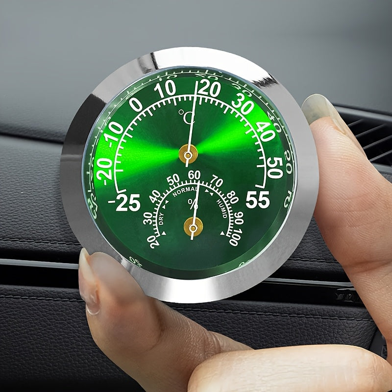 Мини-градусник 2-в-1 для автомобиля, измеритель влажности и температуры, немагнитный