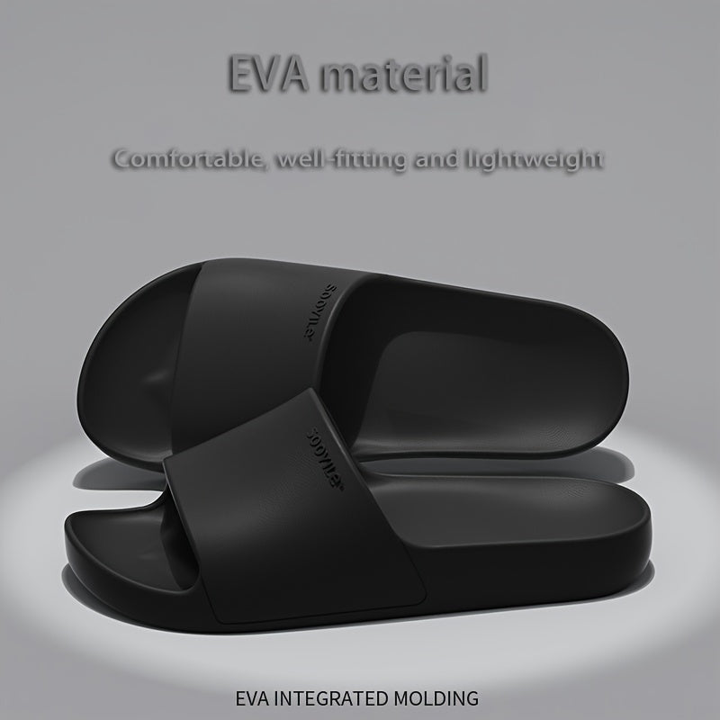 EVA Slaydlar - Ichki/tashqi foydalanish uchun sirpanmaydigan, qulay ochiq barmoq sandallari, hammom va norasmiy kiyimlar uchun ideal.