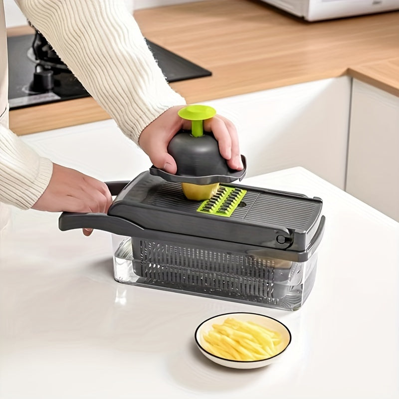 Kitchen Multi-Function Vegetable Cutter Set 6 or 18pcs Includes Grater Dicer Shredder