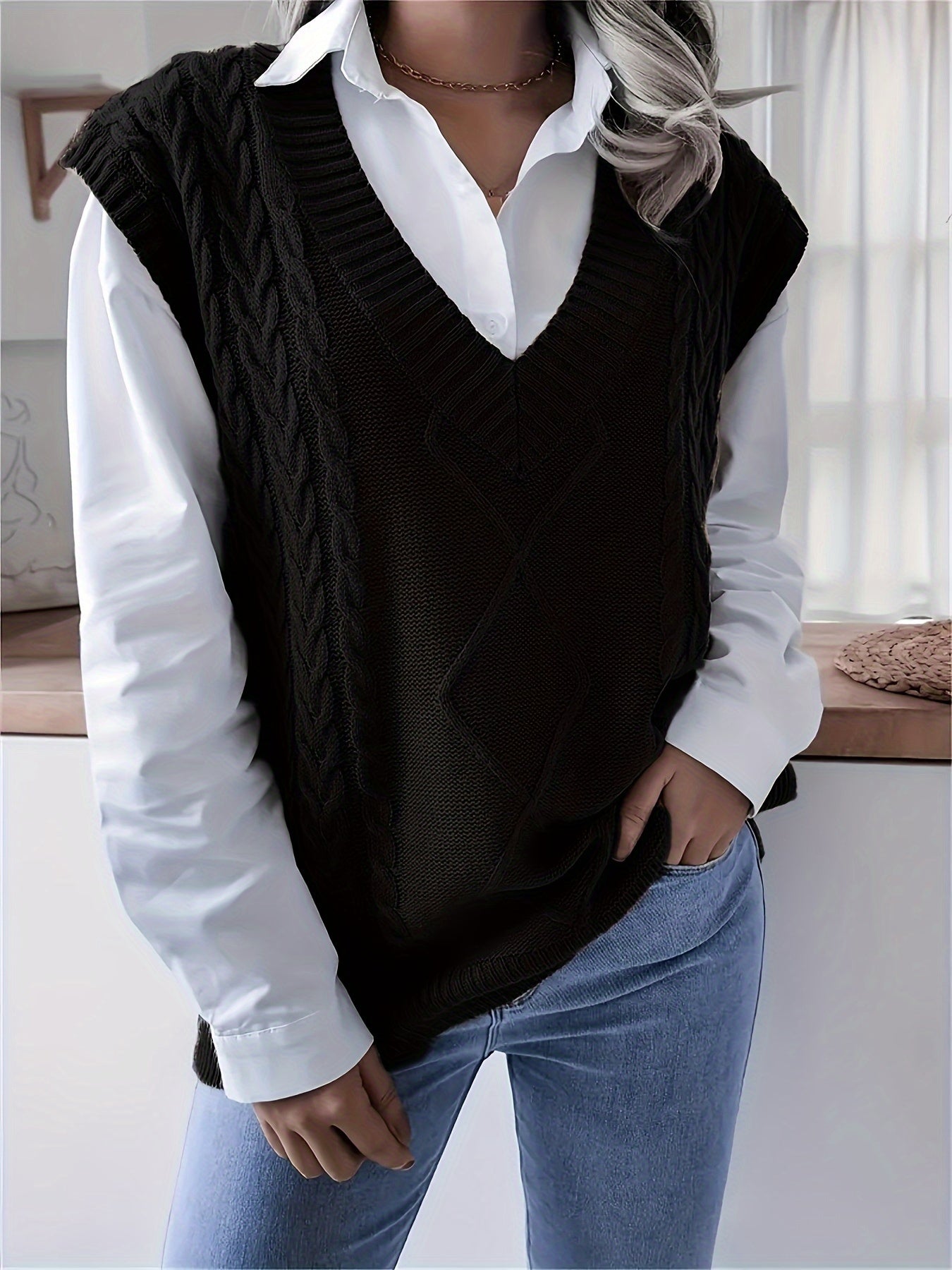 Plus Size Oversized Vest for Women Casual Stylish Warm Layer