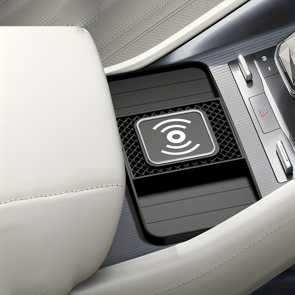 15W Wireless Car Charger Pad Fast Charging Qi Compatible with iPhone and Samsung