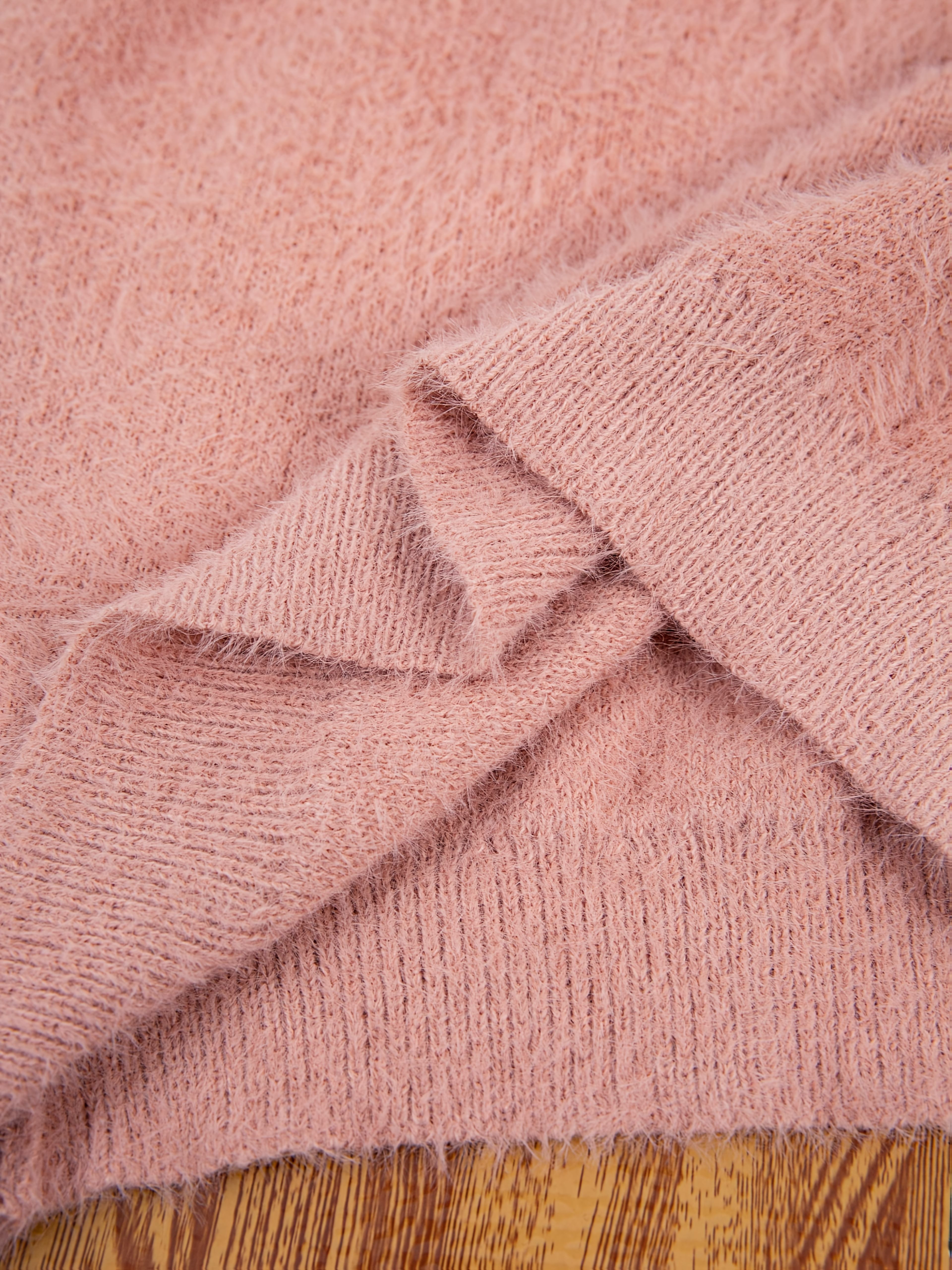 Plus Size Women's Lace Trim Sweater Long Sleeve Pullover Spring Fall Casual