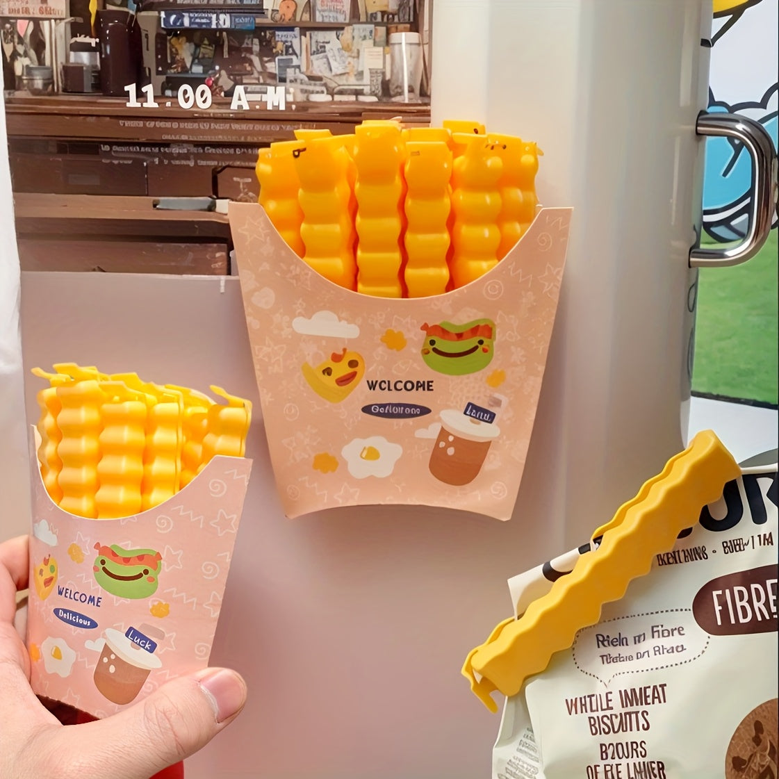 Набор из 12/24 клипс для хранения продуктов, органайзер для холодильника, многоразовый, из ABS-пластика