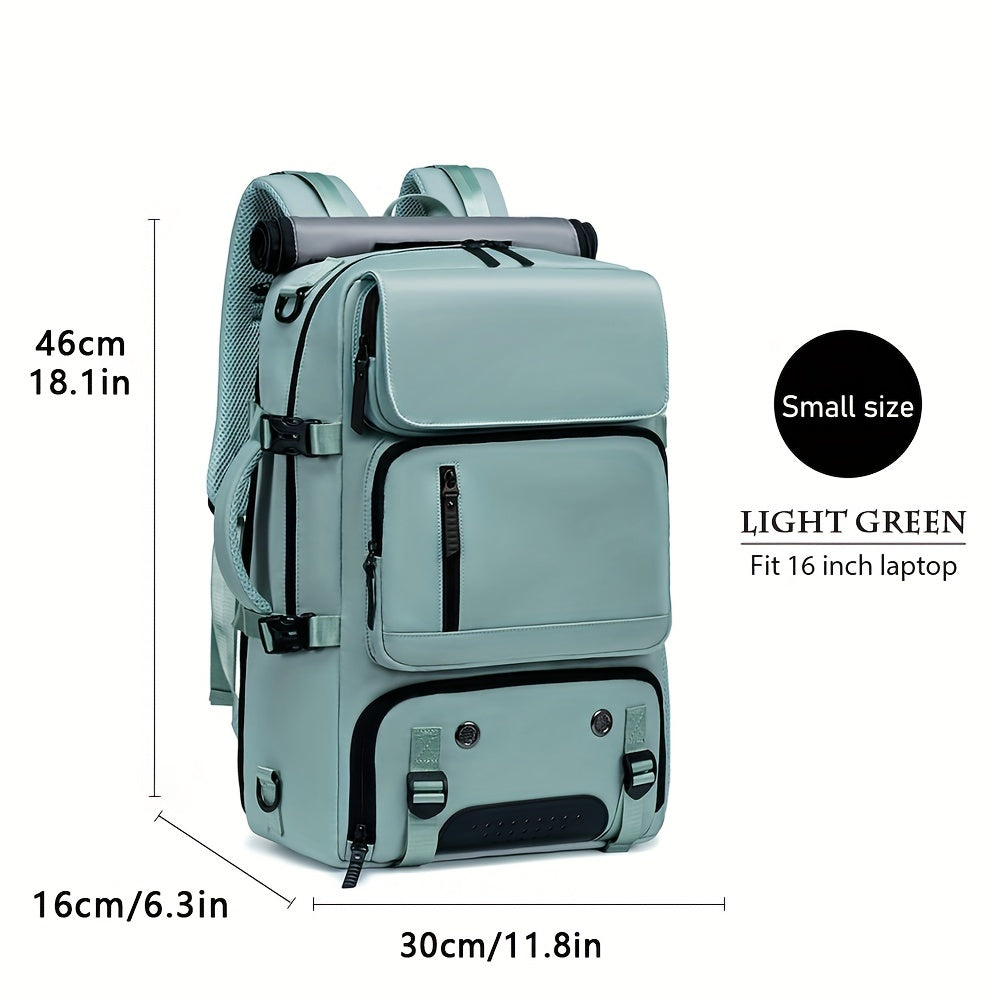 Unisex Water-Resistant Laptop Backpack for Business Travel and Daily Use with USB Charging and Large Capacity