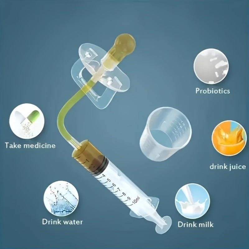 Baby Medicine Dispenser Silicone Liquid Syringe for Newborns and Toddlers