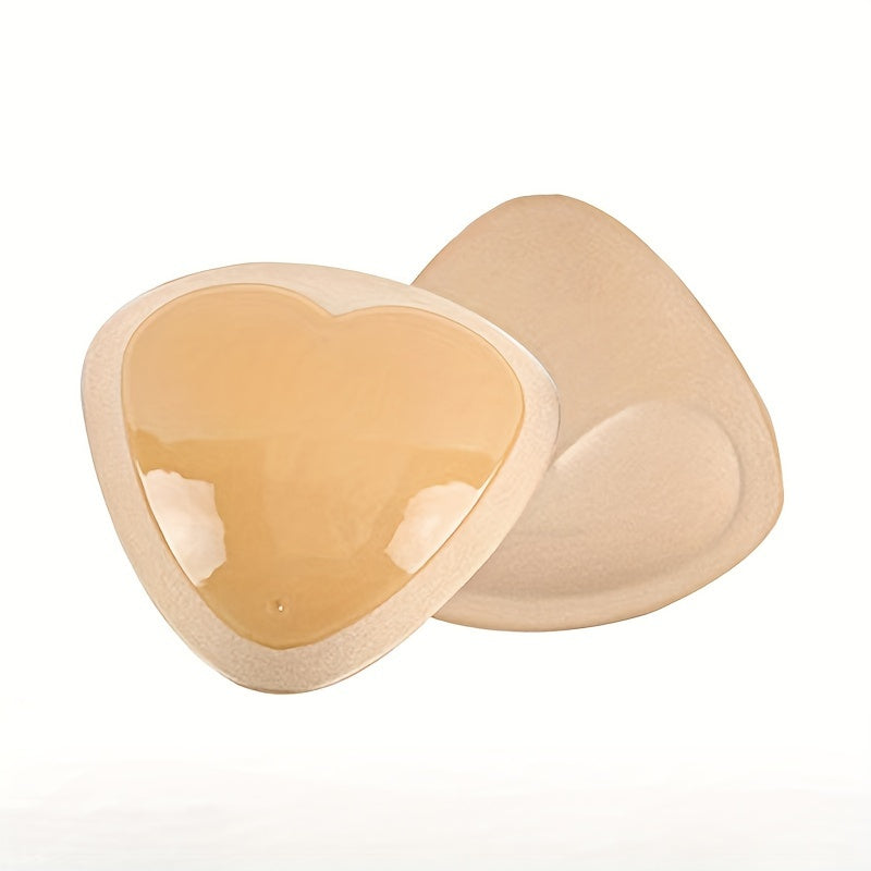 Women's Black Push-Up Triangle Chest Pads Adhesive Stick-On Bra Enhancers