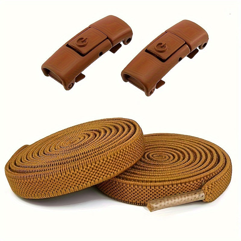 Unisex Elastic Shoe Laces Polyester No-Tie Quick Lock Sports Adjustable