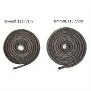 High Temperature Resistant Fireproof Seal Rope 2m for Wall Stove Black Stove Door