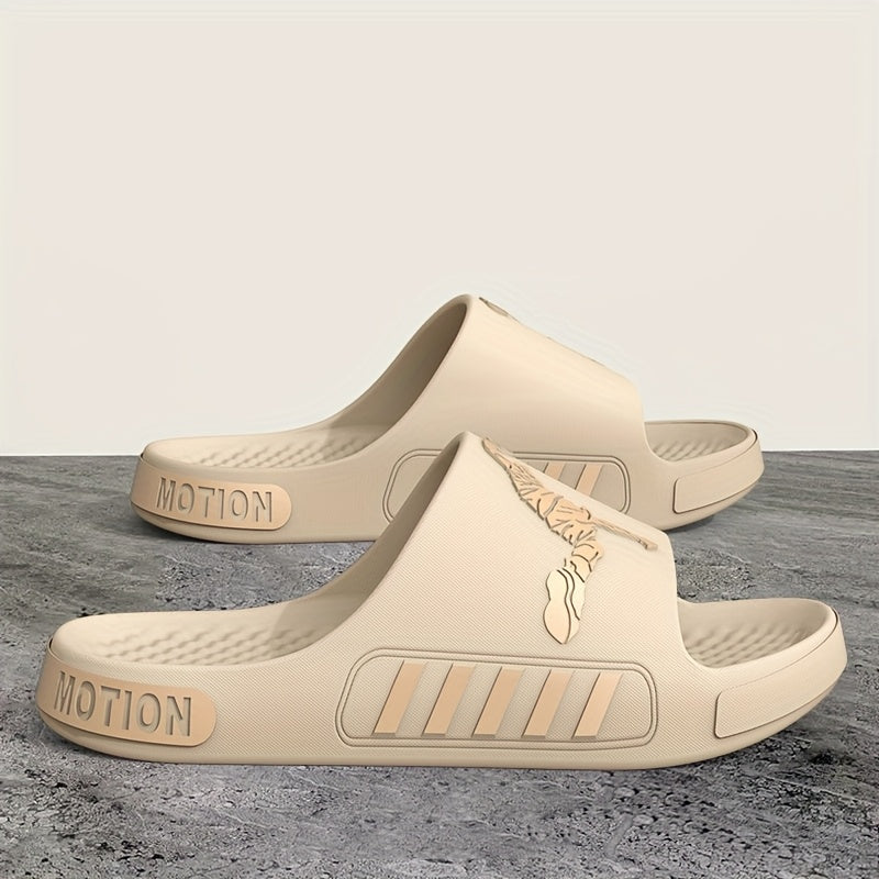 Unisex EVA Slip-On Slippers Breathable Non-Slip Indoor Outdoor White Brown