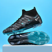 Men's Soccer Cleats Breathable Non-Slip Lace-Up Training and Competition Shoes