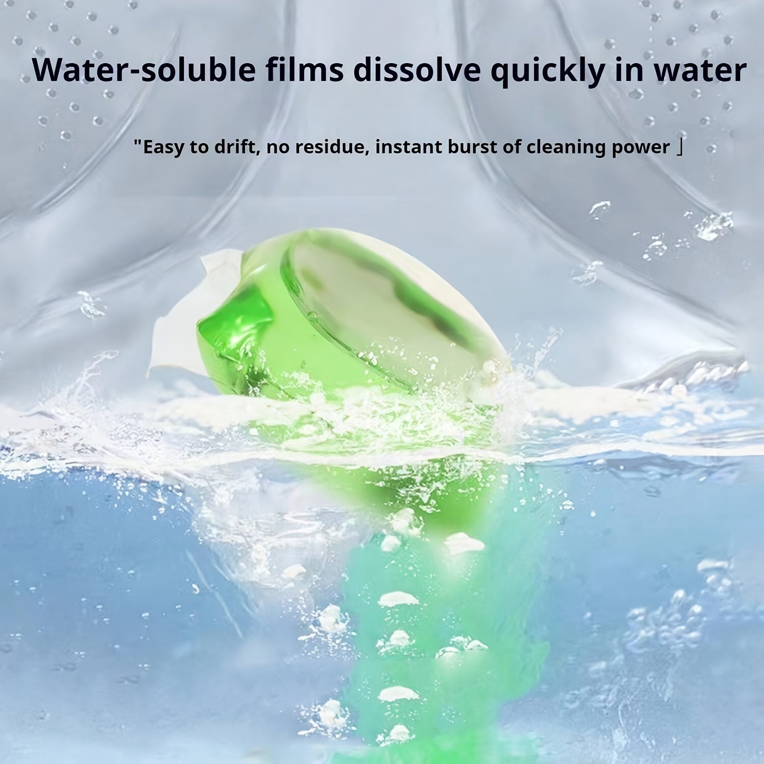 Pelotas de lavado 25/50/80/120 con fragancia duradera, detergente para ropa de PET de alta eficiencia y sin cloro