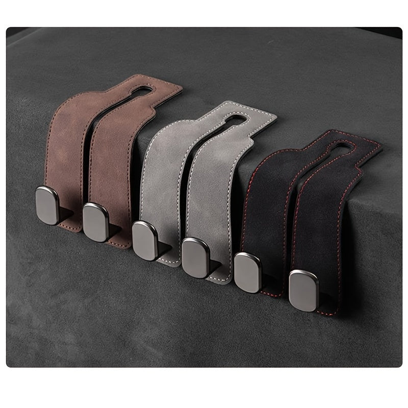 Car Back Seat Organizer Double Hook ABS Hidden Storage Hook for Car Seat Back