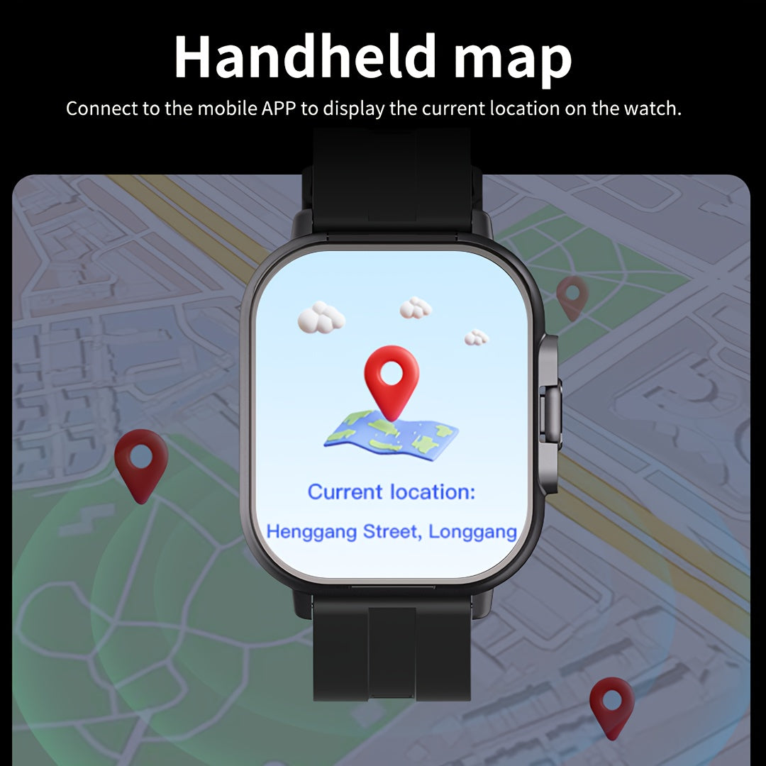 Wireless Smartwatch and Earphones with Silicone Strap 2-in-1 Fitness Tracker