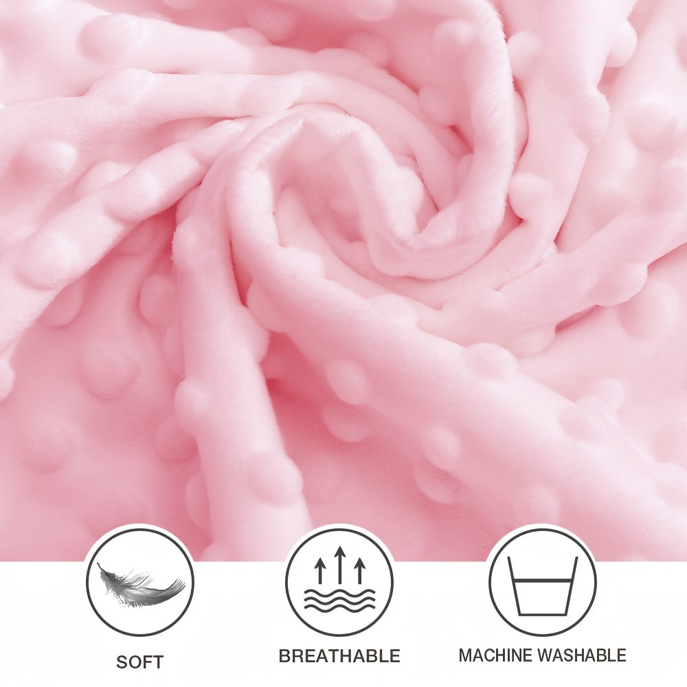 Soft and Stretchy Minky Fitted Sheet in Solid Color for Home Use 1 Piece