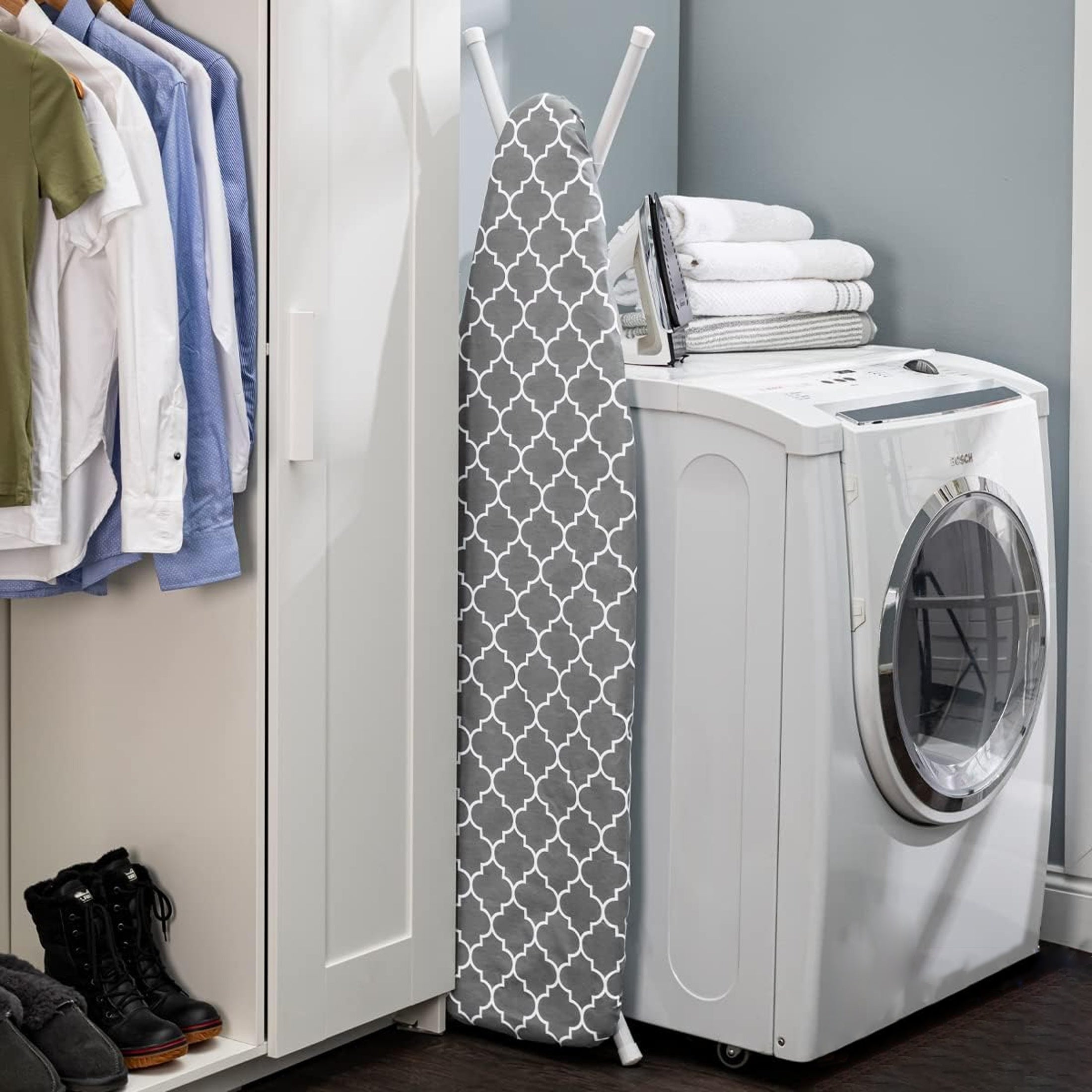 Qalinroq temir yuvish qoplami 48x147cm changga qarshi elastik chekka bardoshli mato