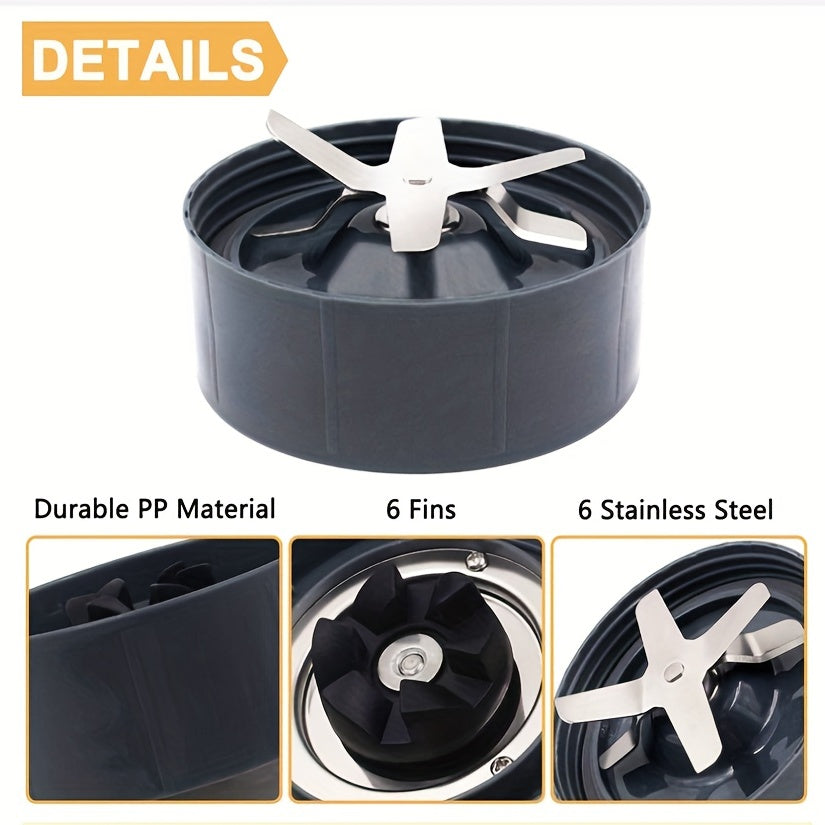 1 dona Nutribullet Extractor Blade bilan sharbat tayyorlash tajribangizni yangilang. 600W/900W modellari bilan mos keladigan ushbu almashtirish qismi sharbat tayyorlash samaradorligini oshiradi va sizga maksimal oziq moddalarni olishga yordam beradi.