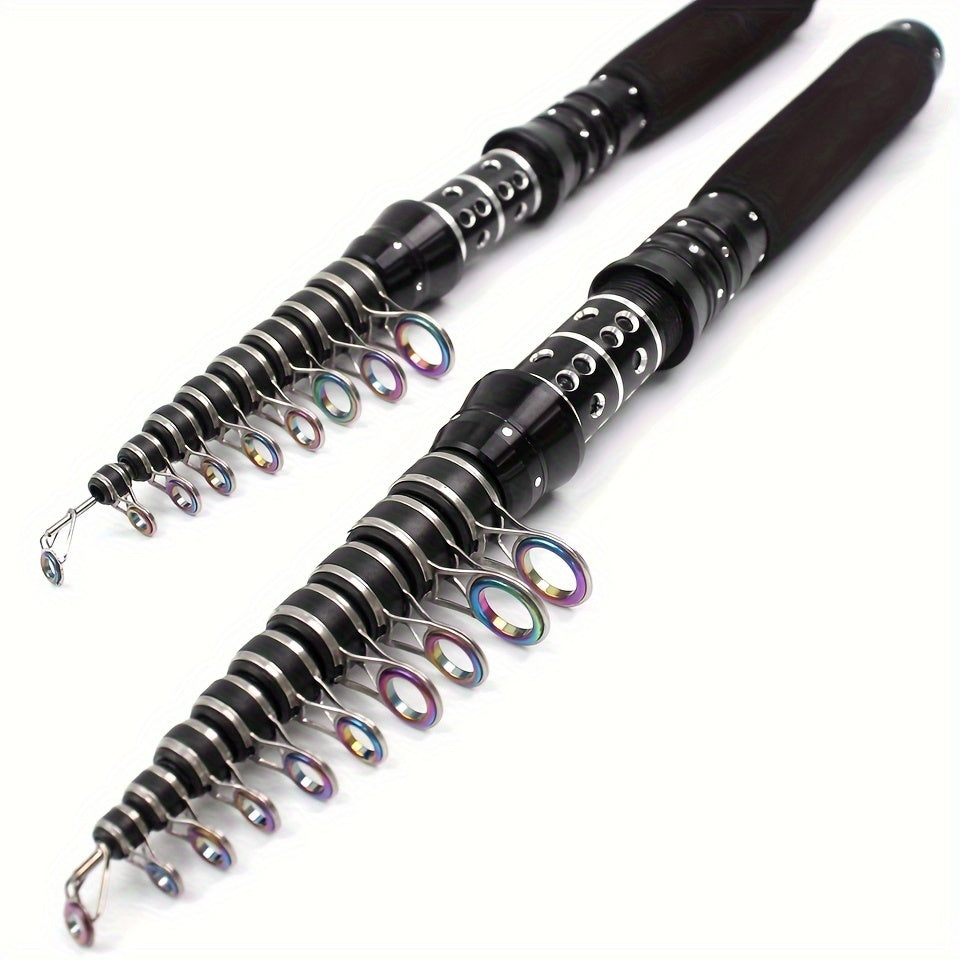 Carbon Fiber Telescopic Fishing Rod 2.1m-3.0m for Carp Bass Sea Fishing