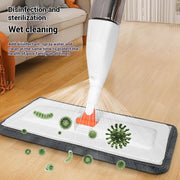 Stainless Steel Microfiber Spray Mop with Disinfectant Dispenser for Floors