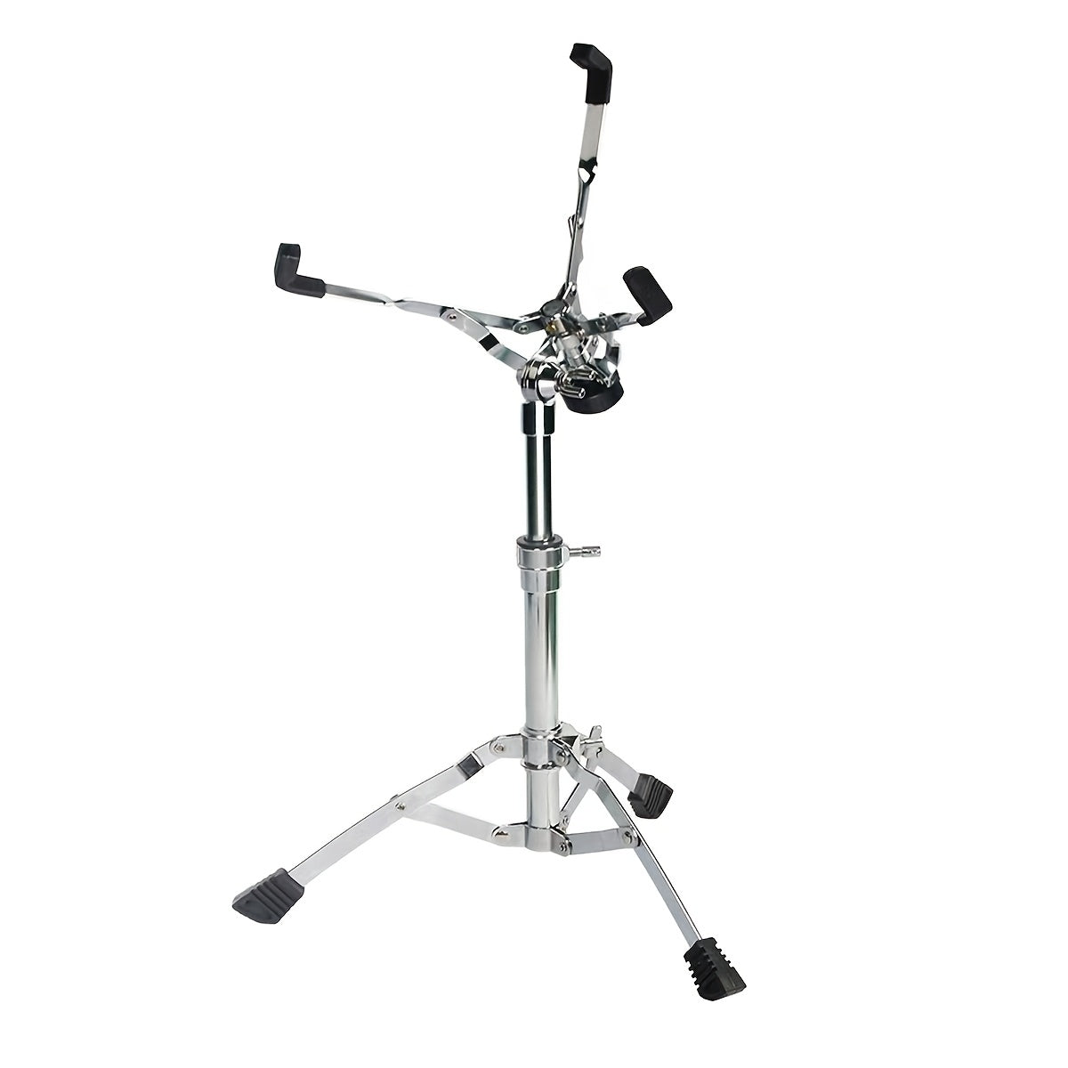 Double Support Golden Drum Stand for Practice Pads and Military Drums Alloy Silver Grey