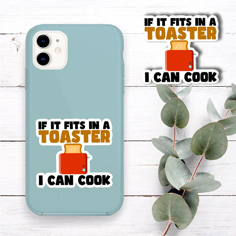 Si cabe en una tostadora, puedo cocinar en superficies como vinilo, termo para portátil, vaso, adorno de Navidad a prueba de agua