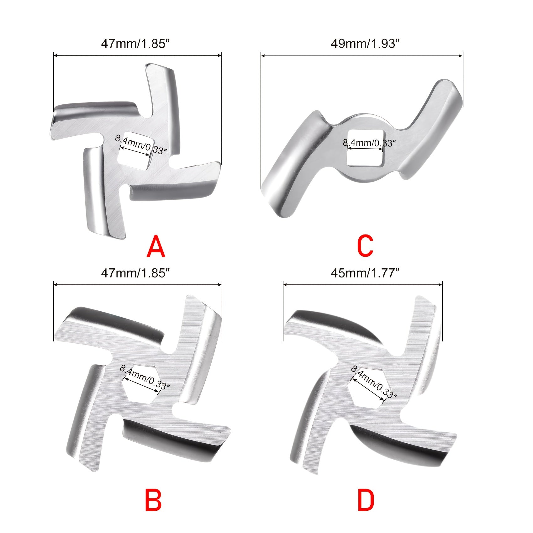 Stainless Steel Knife Sharpening Inserts for Manual Blade Honing No Electricity