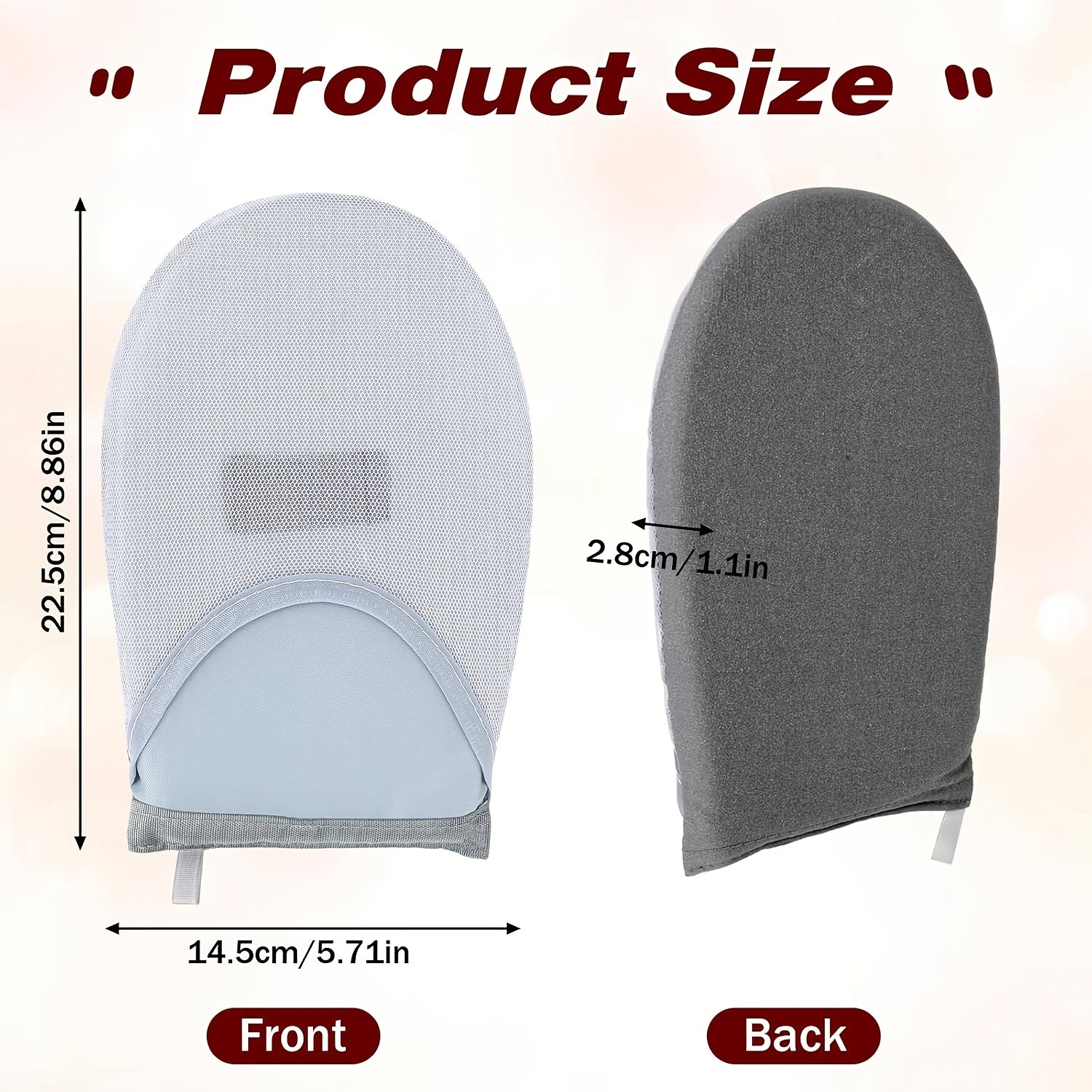 Mini Ironing Board for Clothes, Portable Handheld Ironing Device with Heat Resistant Pad