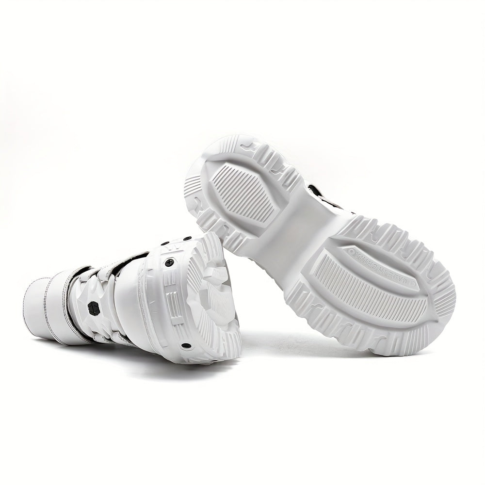 Women's Gothic Ankle Boots with Thick Platform High Heel EVA Outsole