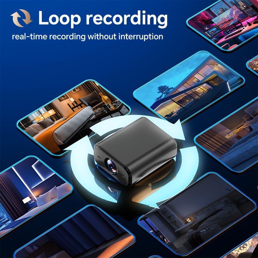 Mini Security Camera with Infrared Night Vision Motion Detection Indoor Surveillance for Home and Pet Monitoring