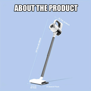 Uy ichida tozalash uchun ajraladigan uzun tutqichli simsiz qoʻl choʻntak tozalagichi