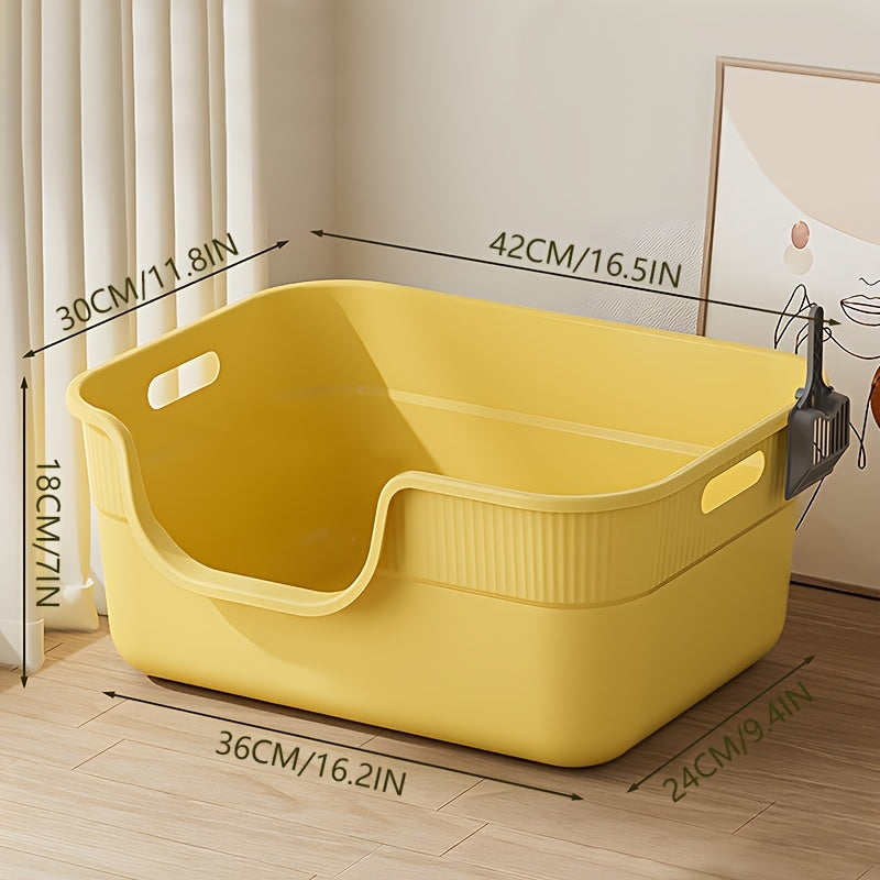 XL Mushuk To'lg'oq Qutisi, Splash Himoyasi bilan, Yarim Yopiq va Ochiq Dizayn, Qoshimcha Qopqoq va Deodorant Sumkasi bilan