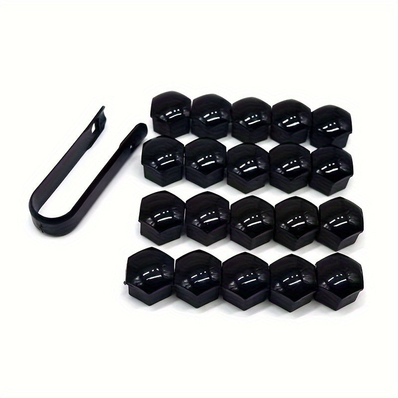20PCS Tire Screw Caps Plastic Wheel Hub Cover Nut Protector Decor