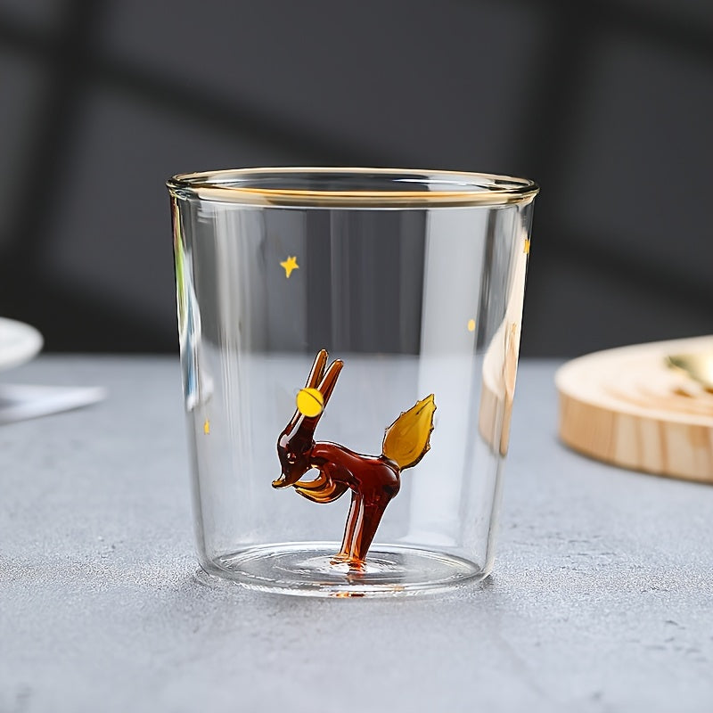 3D Animal Inside Heat Resistant Glass Mug 350ml for Hot and Cold Drinks