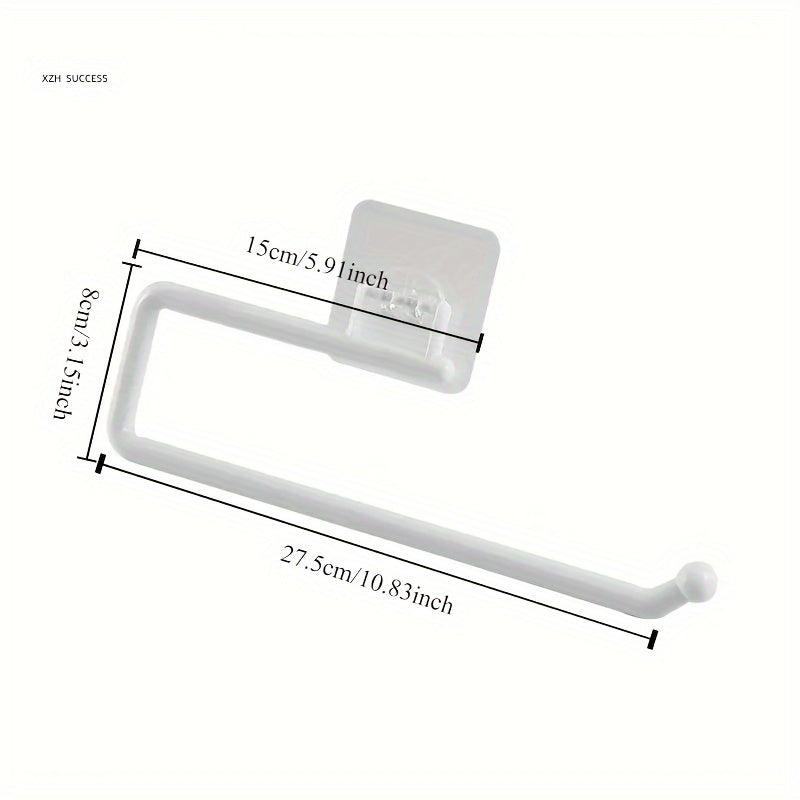 Effortless Installable Paper Towel Holder with Built-In Hook for Kitchen and Bathroom