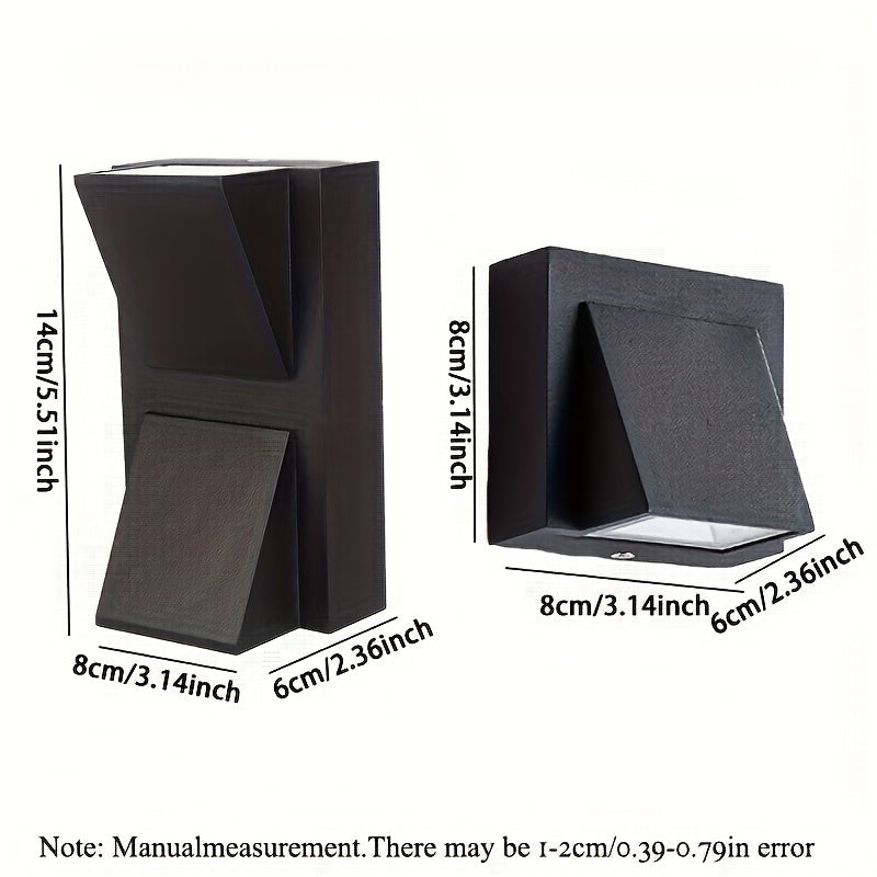 Outdoor Wall Light for Gardens and Porches Double or Single Head Waterproof Plastic Fixture