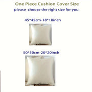 Funda de cojín de satén sedoso con cierre de cremallera para decoración del hogar y de la oficina