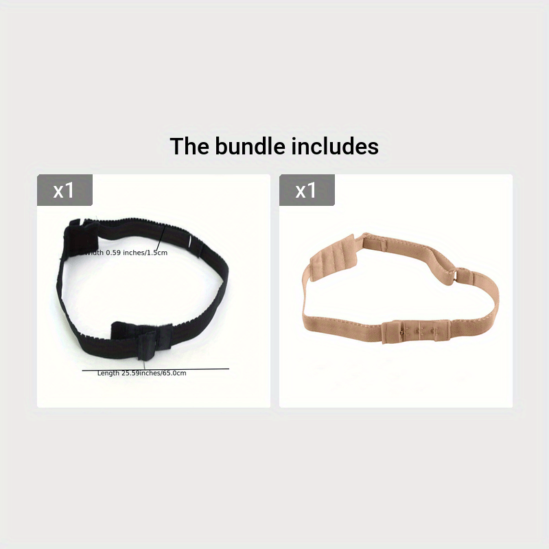 Backless Bra with Adjustable Invisible Shoulder Straps and Conversion Belt