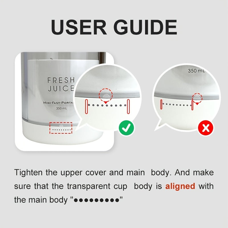 350 мл портативный электрический беспроводной мини-соковыжималка для фруктов, перезаряжаемый через USB