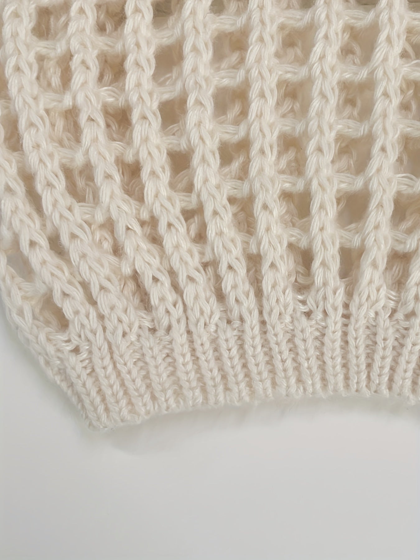 Qora to'qilgan plyaj kiyimi, uzun qo'l, bo'sh joyli, tənəffüs qiladigan polyester aralashmasi, ta'til uchun kiyinadigan qoplama