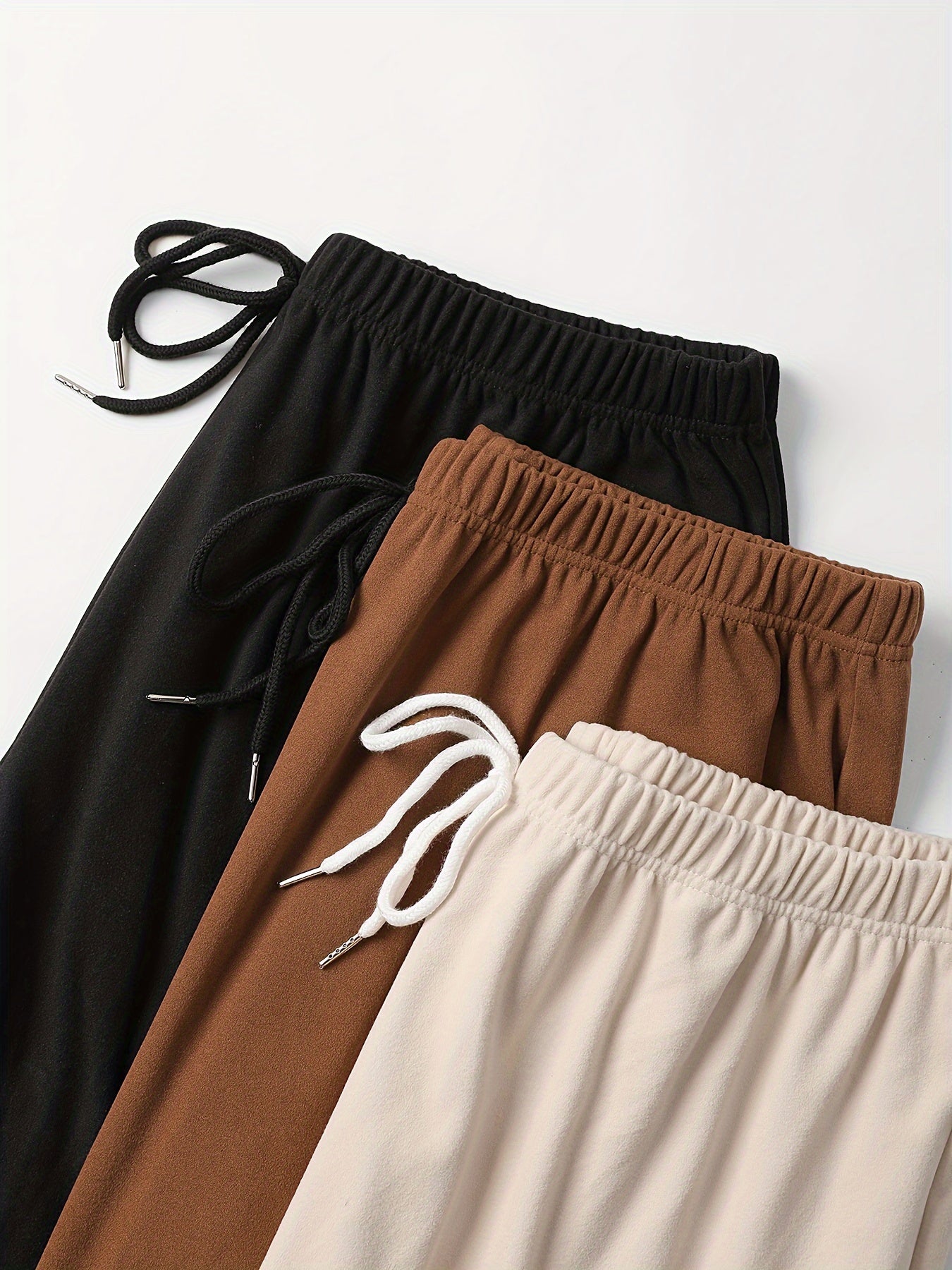 Women's Plus Size Casual Lounge Pants with Drawstring Elastic Waist