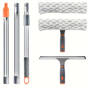 Cho'ziladigan Deraza Tozalash To'plami, Squeegee va Yostiqlar bilan Shisha va Tashqi Yuzalar uchun - Tozalash Ta'minotlari va Asboblar