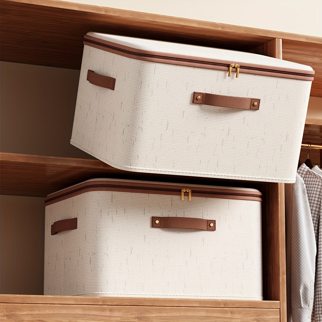 Gran contenedor de almacenamiento para ropa, mantas y juguetes con tapa