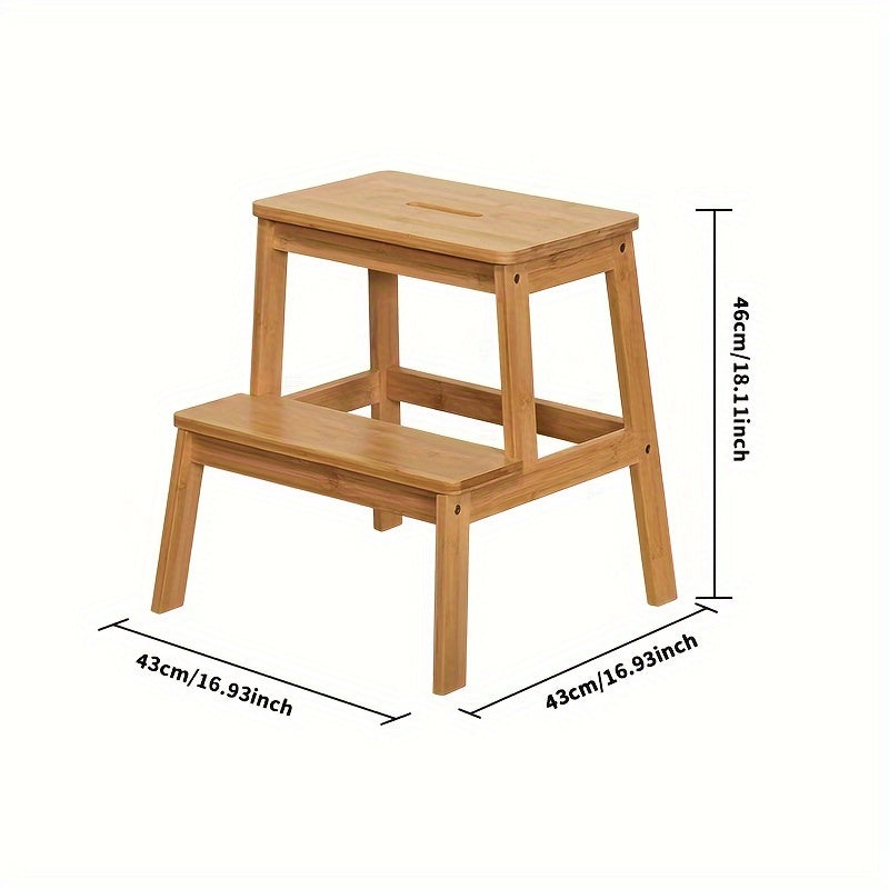 Two-Layer Non-Slip Indoor Step Stool for Home Office Library Use