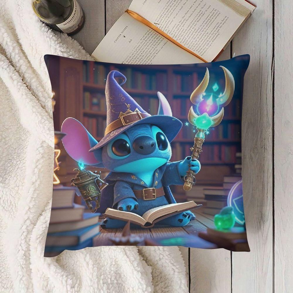 Juego de 2 fundas de cojín de Disney Stitch Halloween de 45,72 cm cuadradas para sofá, sala de estar, exterior
