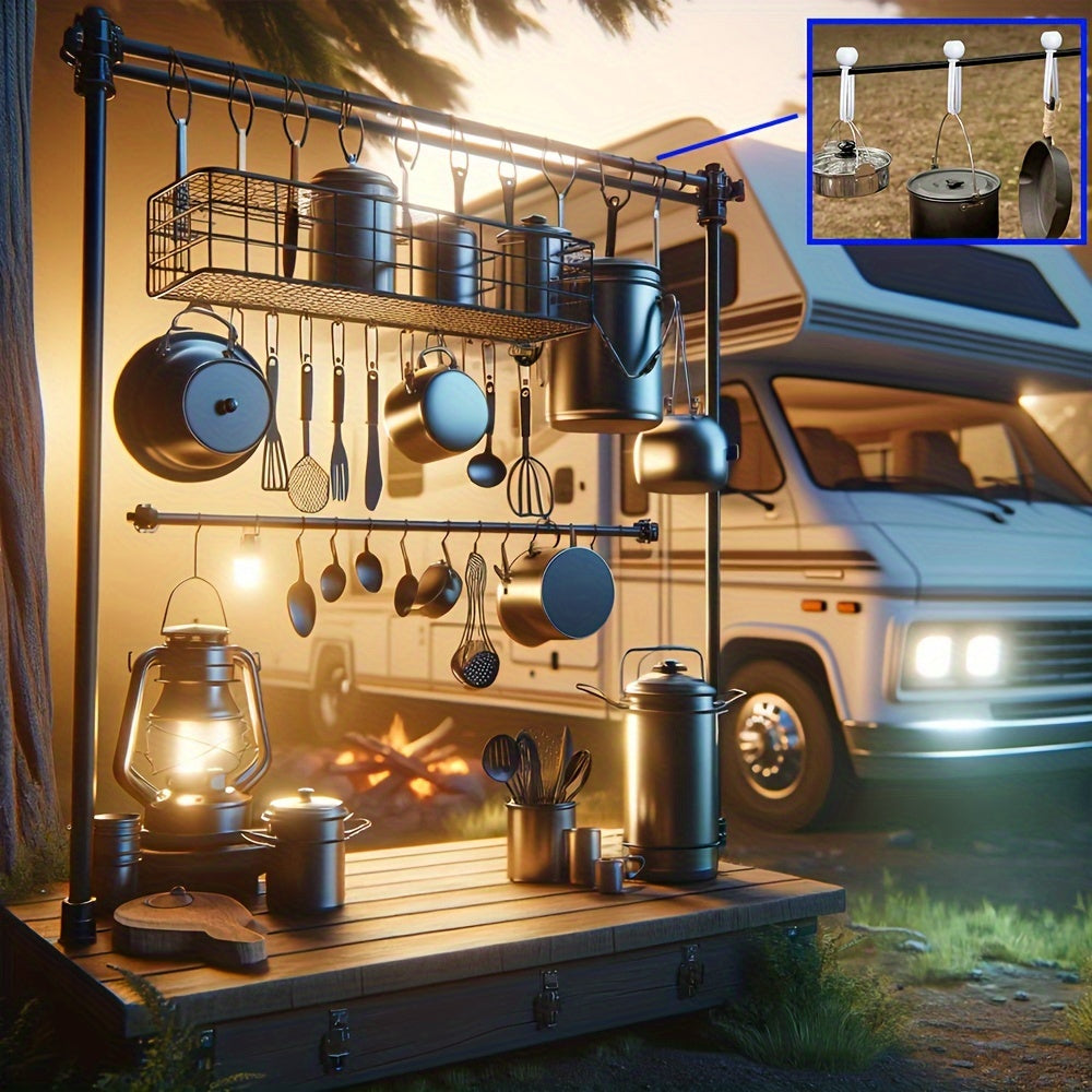 20/50 Pack Heavy-Duty White Bungee Cords for Camping, RV, Indoor Outdoor Use