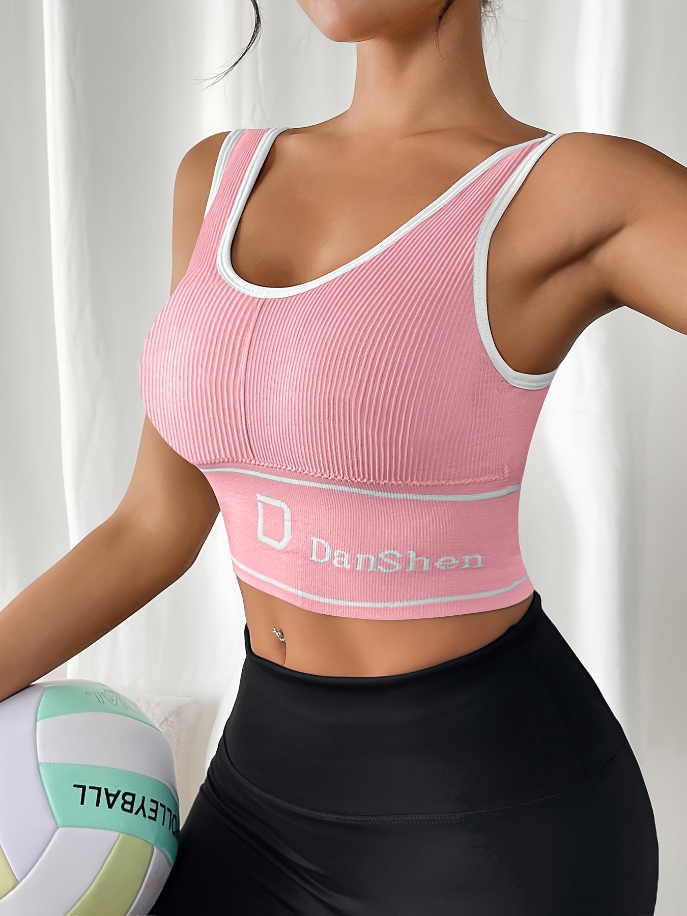 Plus Size Sports Bras 2 Pack Backless Padded Support Yoga Running