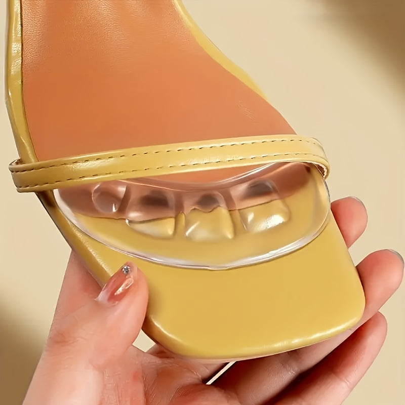 Silicone Non-Slip Forefoot Insoles for Women Men Cushioned Support