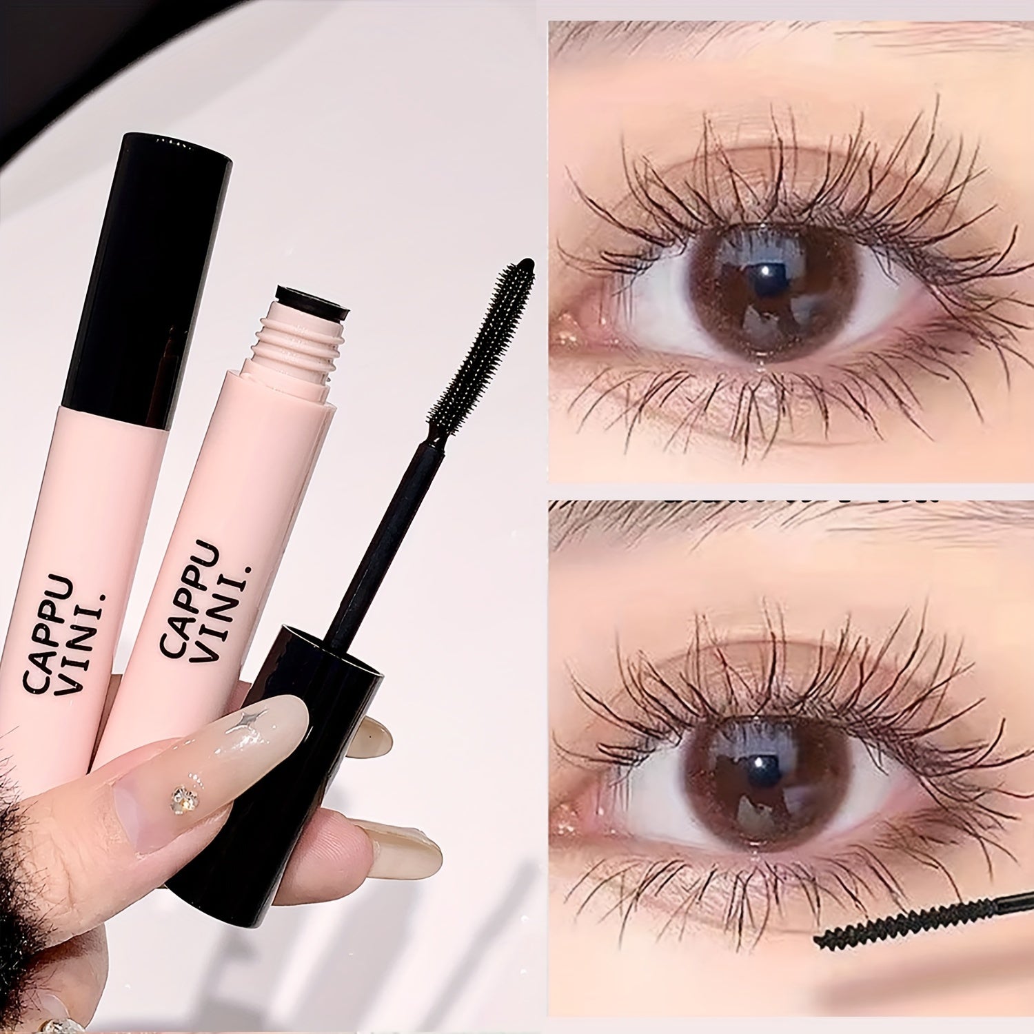Women Waterproof Volumizing Mascara Black Brown Long-Lasting