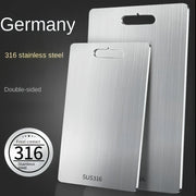 316 Stainless Steel Double-Sided Cutting Board Durable Kitchen Chopping Block