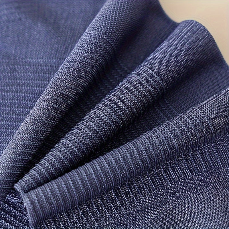 Men's Summer Thin Breathable Mid-Calf Business Socks Pack of 5