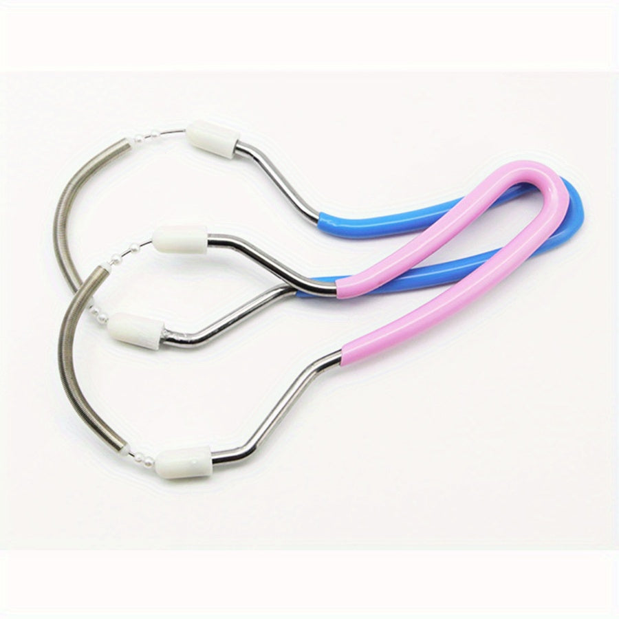 Women's Manual Spring Facial Hair Removal Tools 2 Pcs Chin Lip Neck
